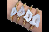 WHITE QUARTZ CUFF